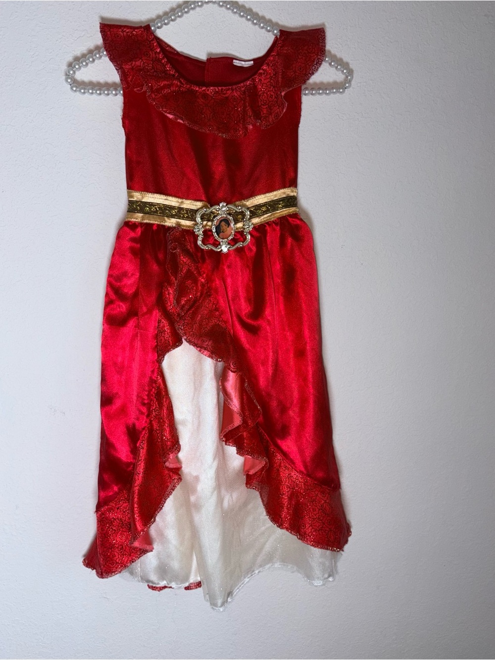 disney princess red and gold dress | Costumes | Disney Elena Of Avalor Girls Age 7 Costume With Belt MODESSA-4TH-SALE